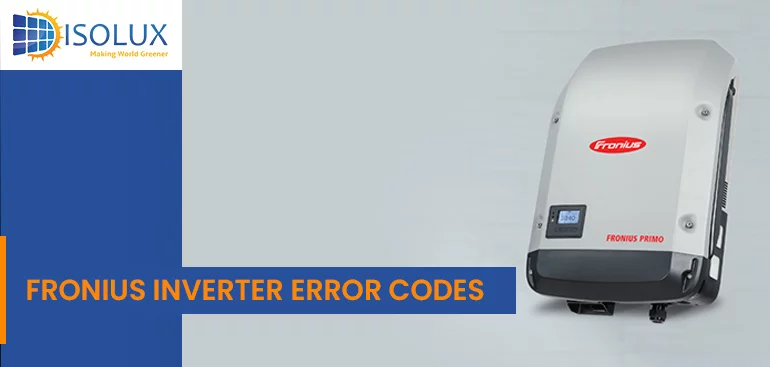 Fronius Inverter Error Codes