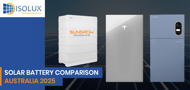 Solar Battery Comparison Australia 2025